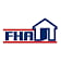 FHA logo with blue buildings and text